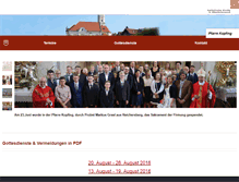 Tablet Screenshot of pfarre-kopfing.at